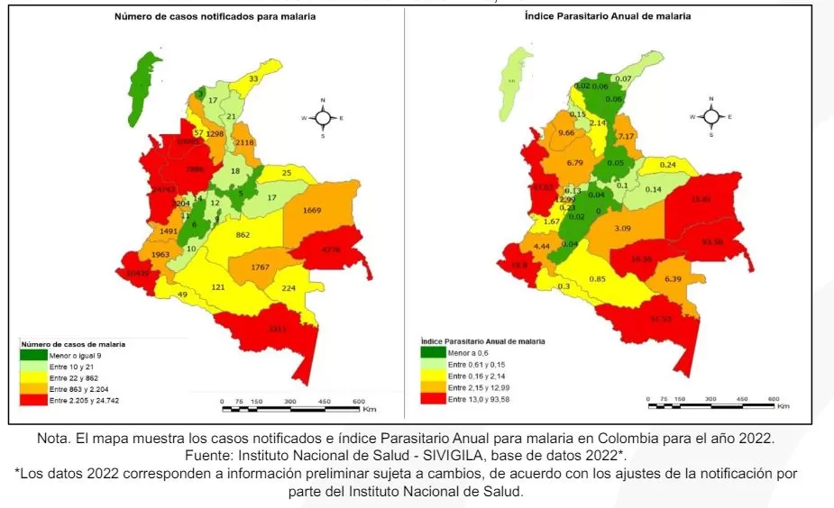 ASIS 2023: estado del acceso a la salud en Colombia 11 malaria colombia ASIS 2023